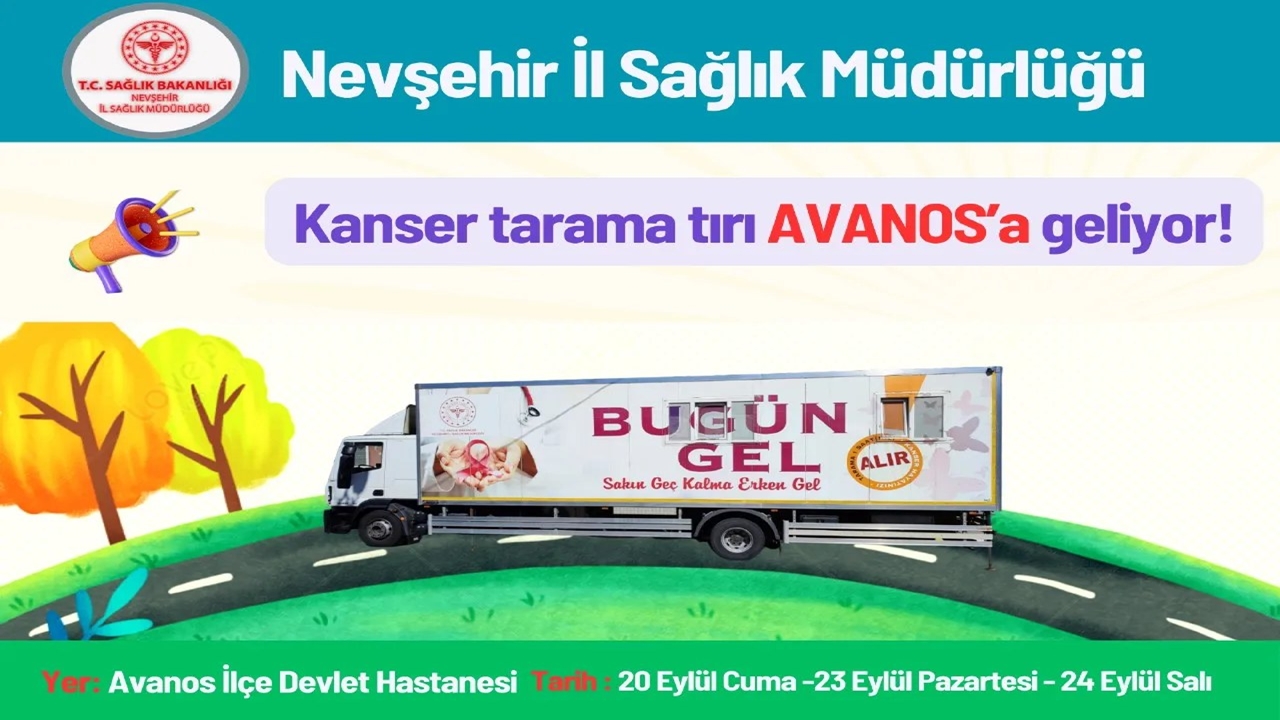 Avanos’ta Vatandaşlara Ücretsiz Kanser Taraması Yapılacak