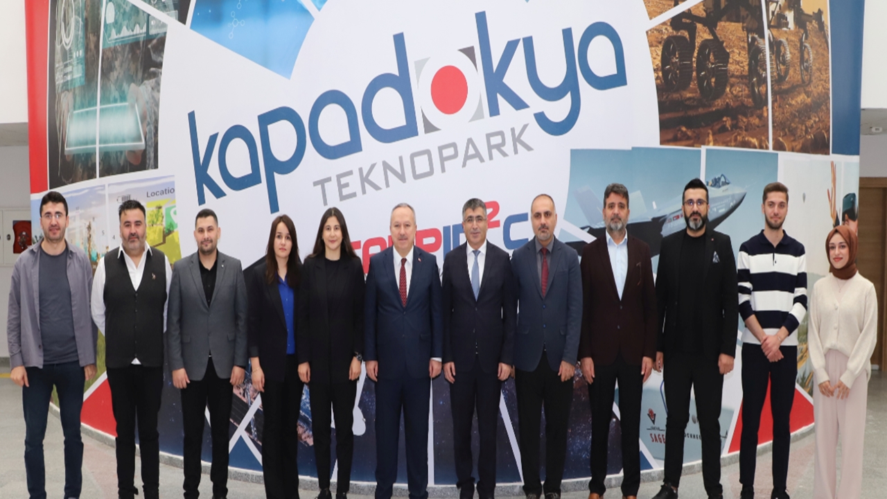 Nevşehir Valisi ve NEVÜ Rektörü Kapadokya Teknopark’ı Ziyaret Etti