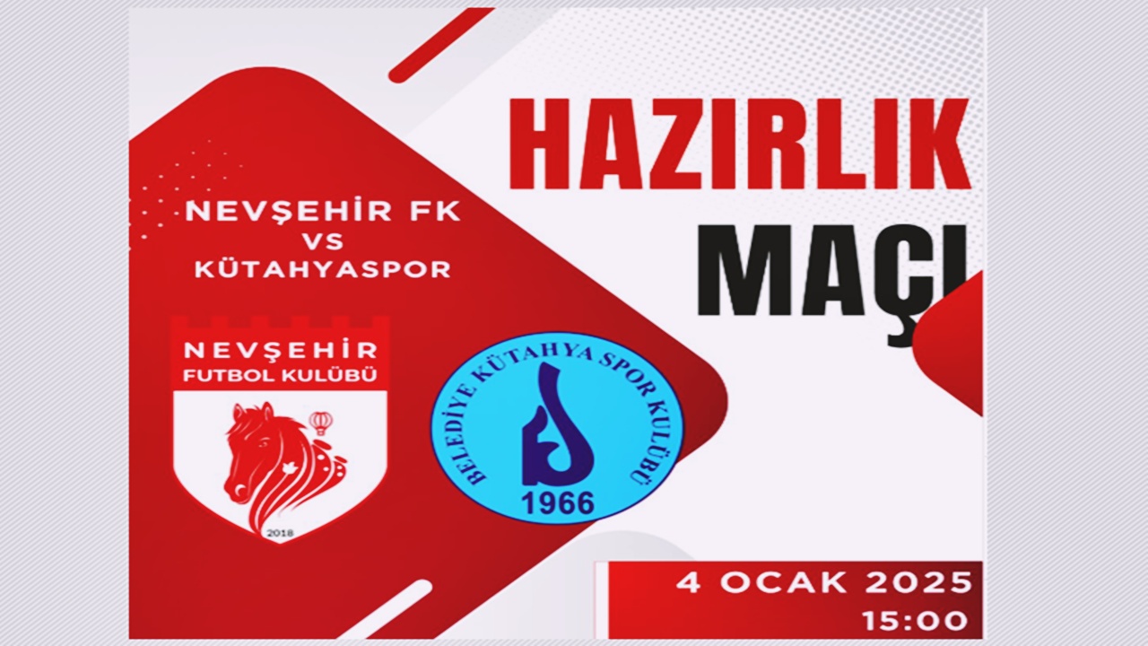 Nevşehir FK, Kütahyaspor’a Karşı Hazırlık Maçı Oynayacak