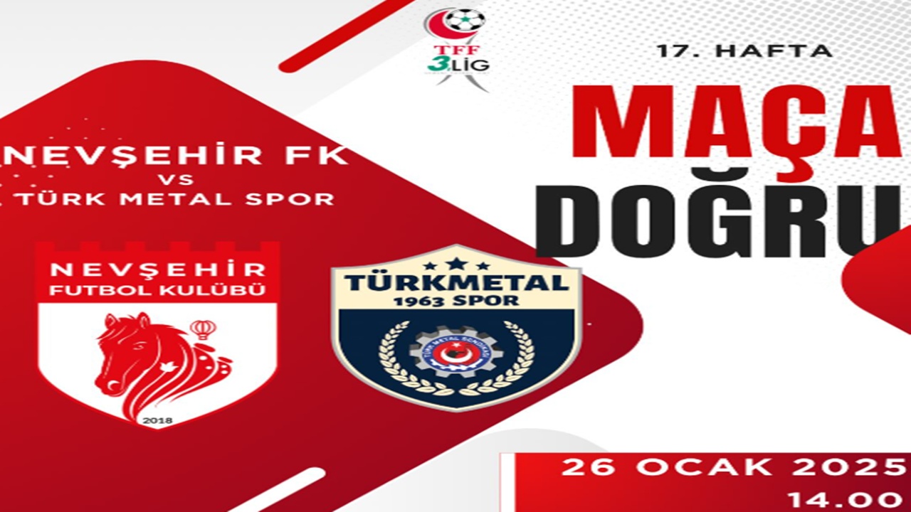 Nevşehir FK, Türk Metal 1963 Spor Karşısında Galibiyet Arıyor