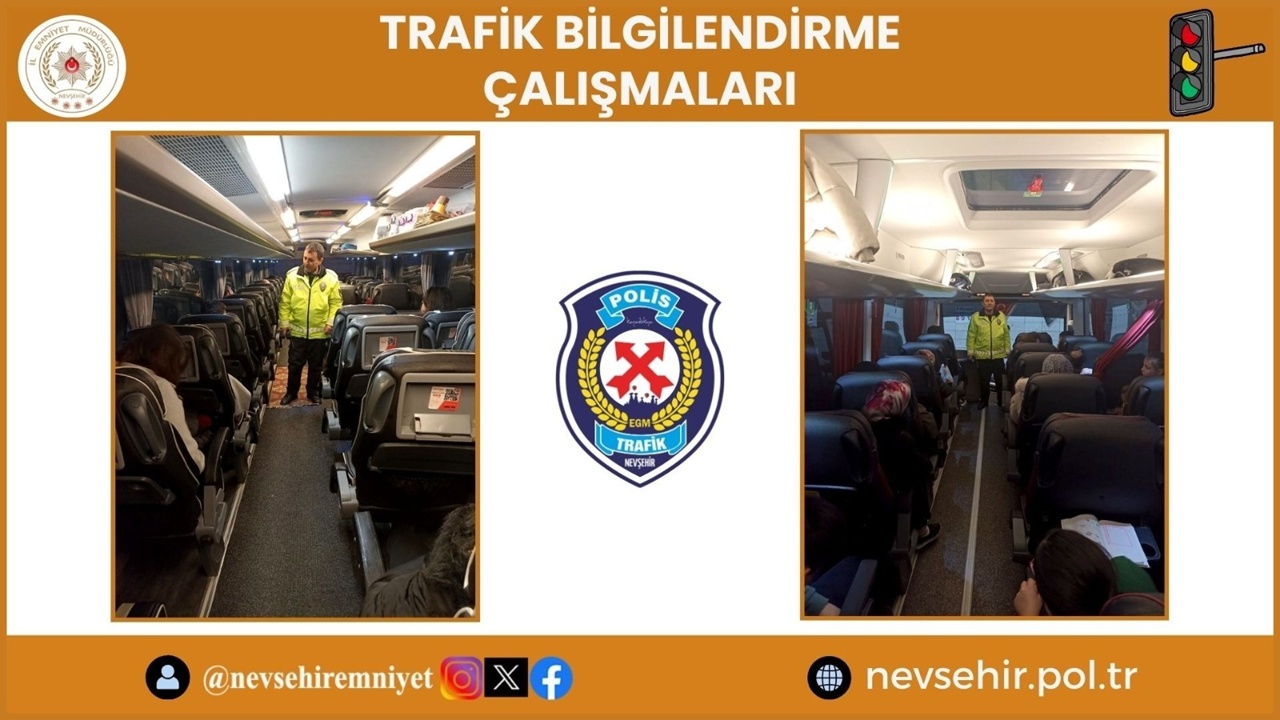 Nevşehir’de Otobüs Terminalinde Kapsamlı Trafik Denetimi