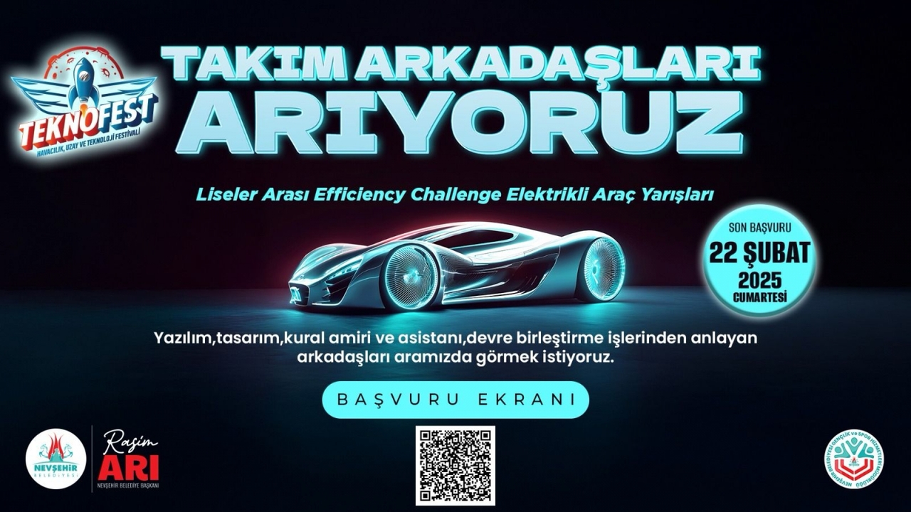 Nevşehir Belediyesi, Liseler Arası Elektrikli Araç Yarışları İçin Takım Kuruyor