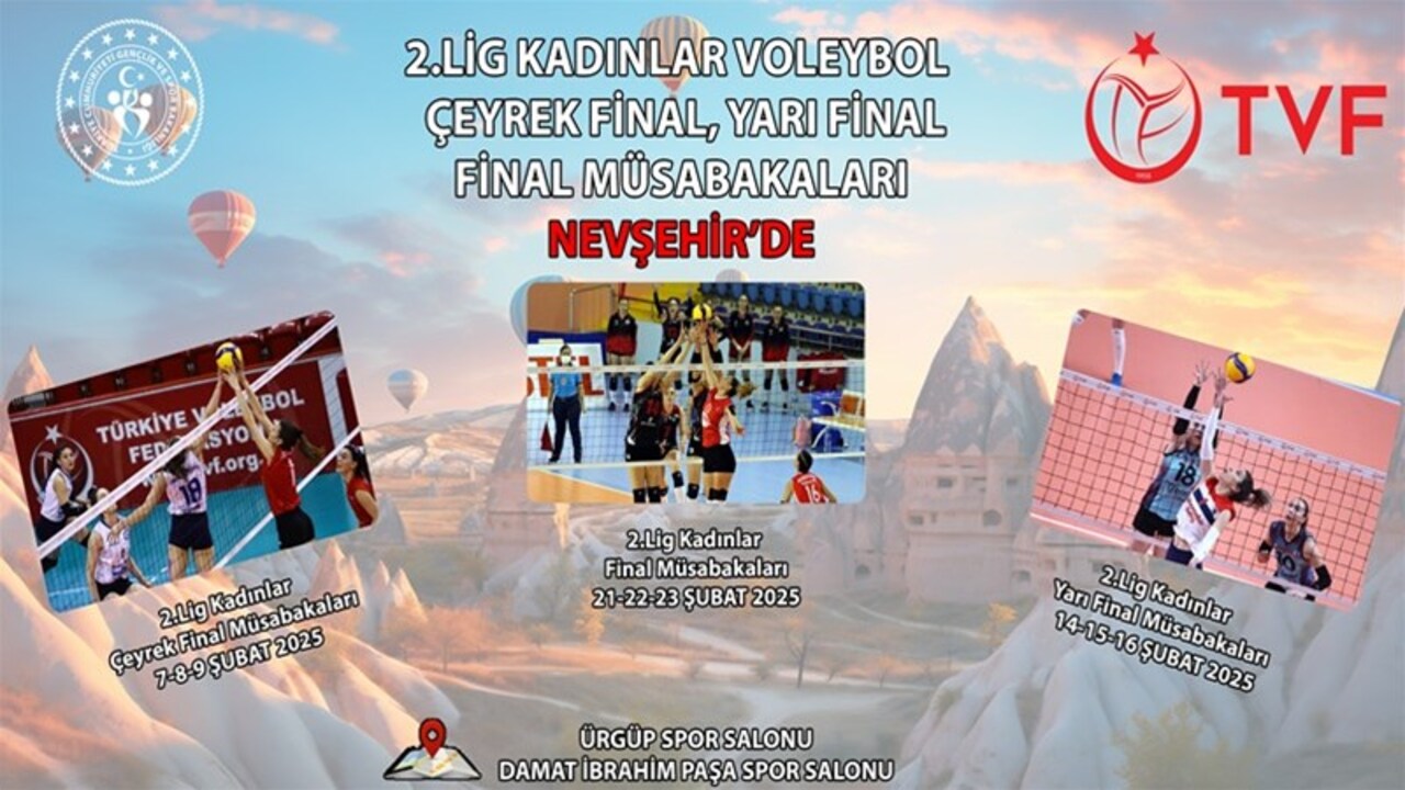 Voleybol 1. Lig’e Yükselme Müsabakaları Nevşehir’de Düzenlenecek