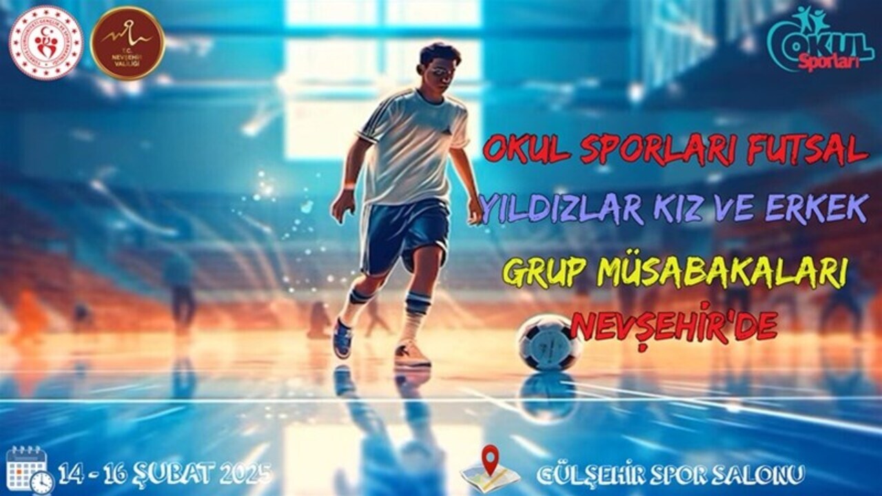 Okul Sporları Futsal Yıldızlar Kız-Erkek Grup Müsabakaları Düzenlenecek