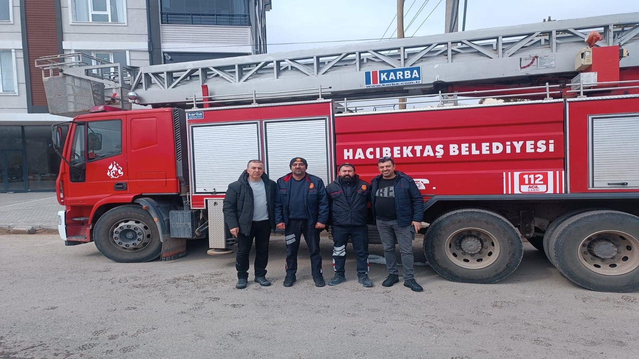 Hacıbektaş Belediyesi İtfaiye Ekibinden Öğrencilere Yangın Tatbikatı Eğitimi